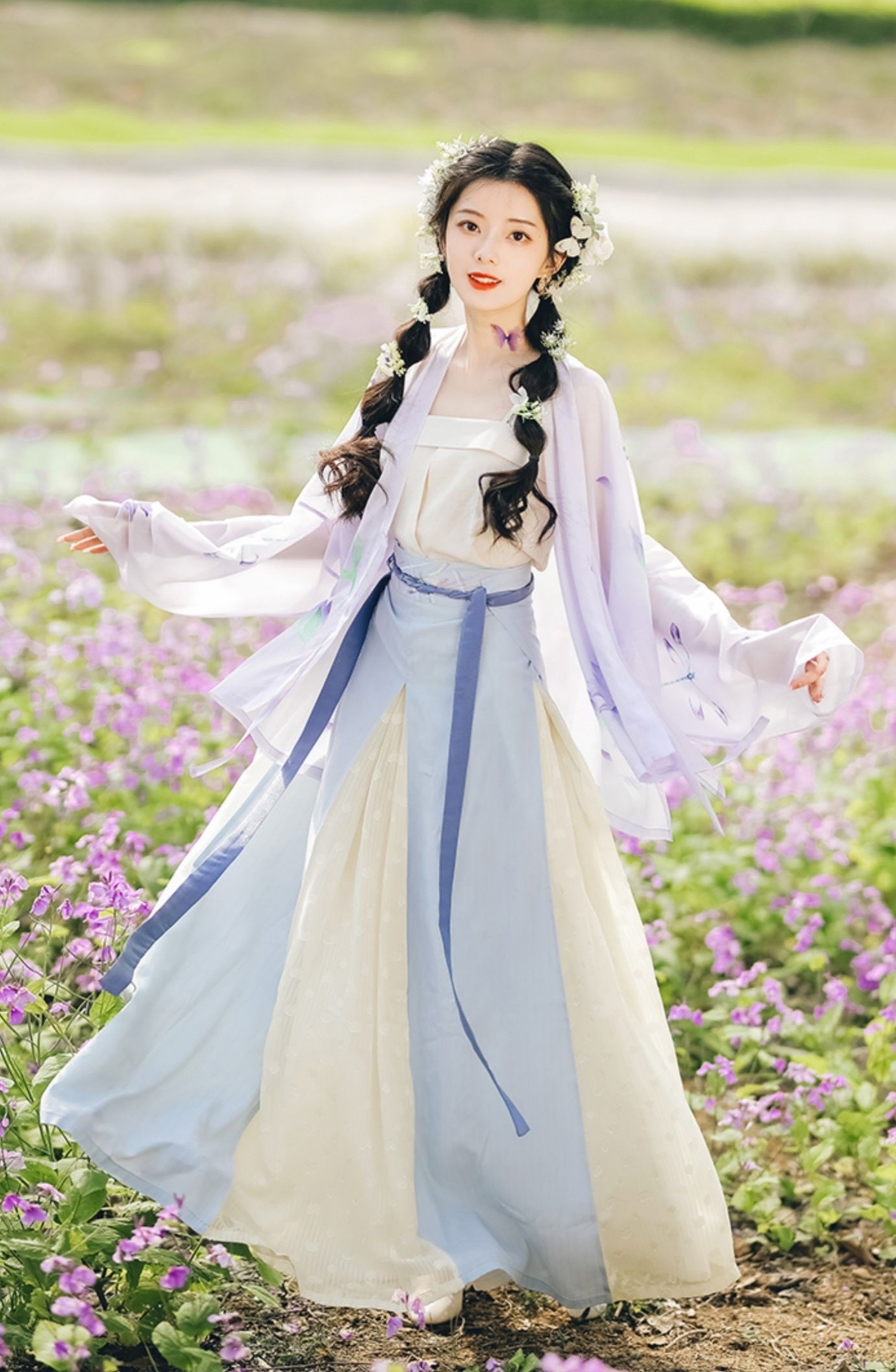 汉服美女亭亭玉立唯美古风摄影