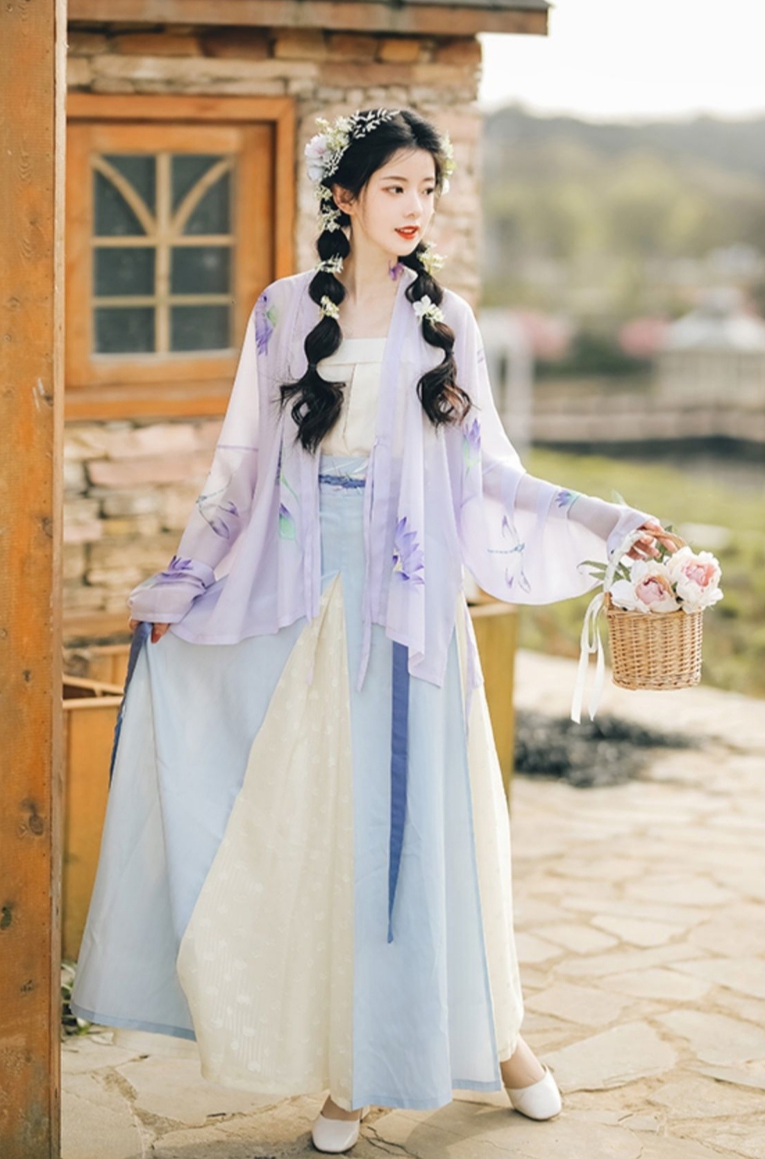 汉服美女亭亭玉立唯美古风摄影