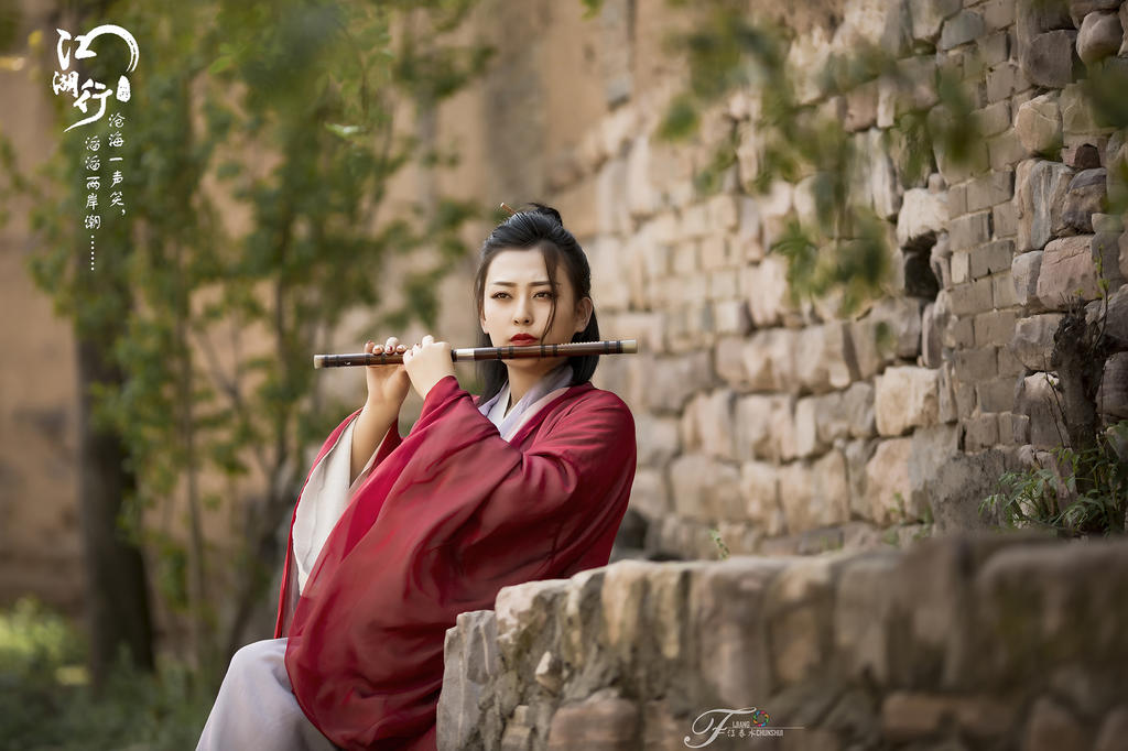 古装美女英姿飒爽唯美古风摄影