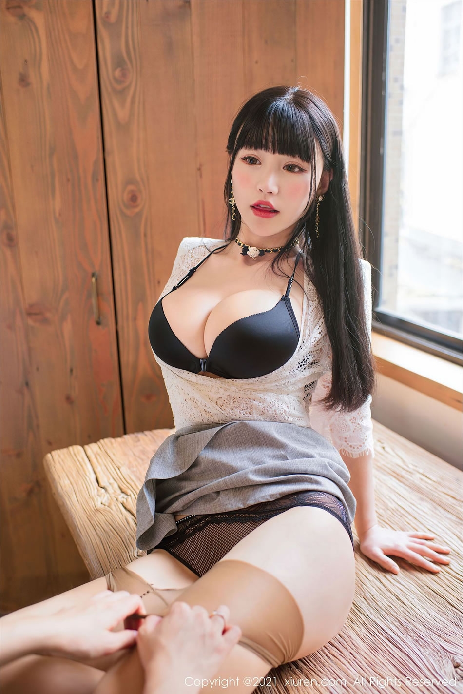 [XIUREN秀人网] 朱可儿Flower NO.3125 性感丝袜捆绑写真