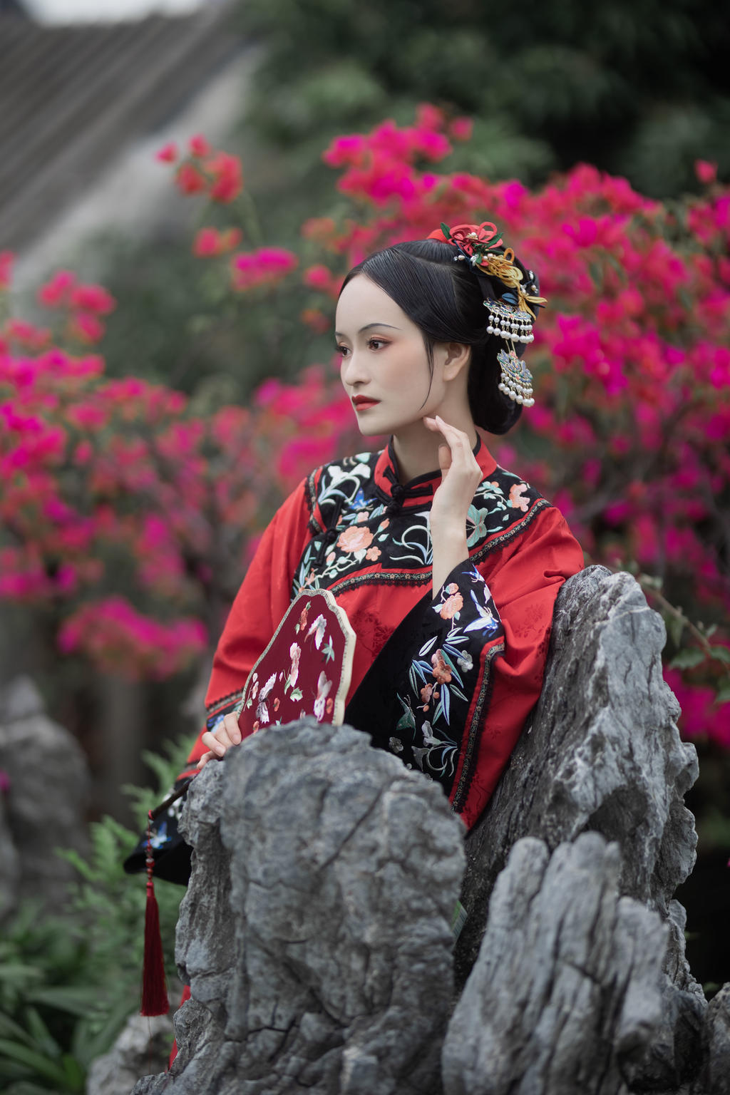 古装美女红妆素裹妩媚妖娆图片