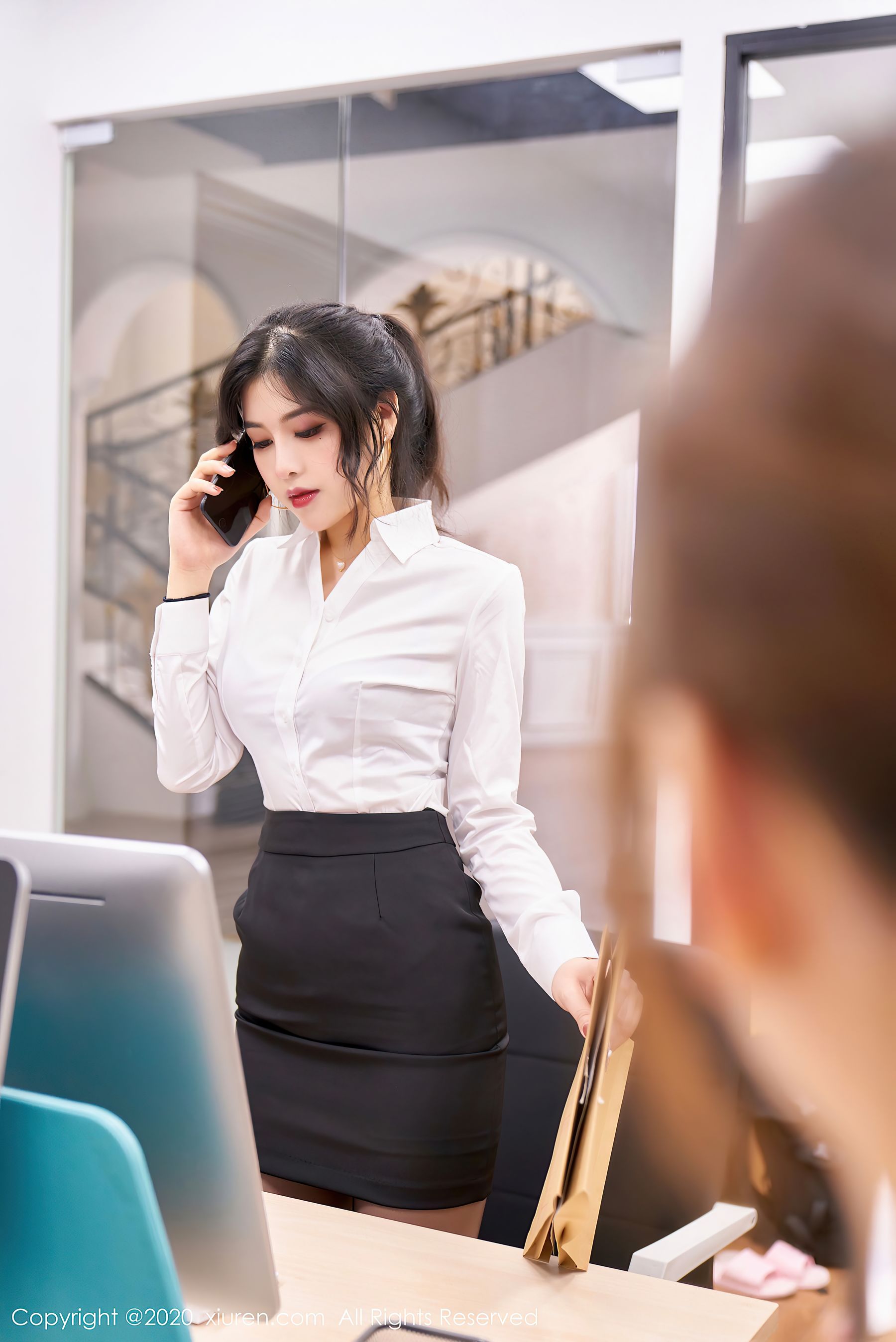 [秀人XIUREN] No.2768 韩静安 - 经典的秘书职业装系列
