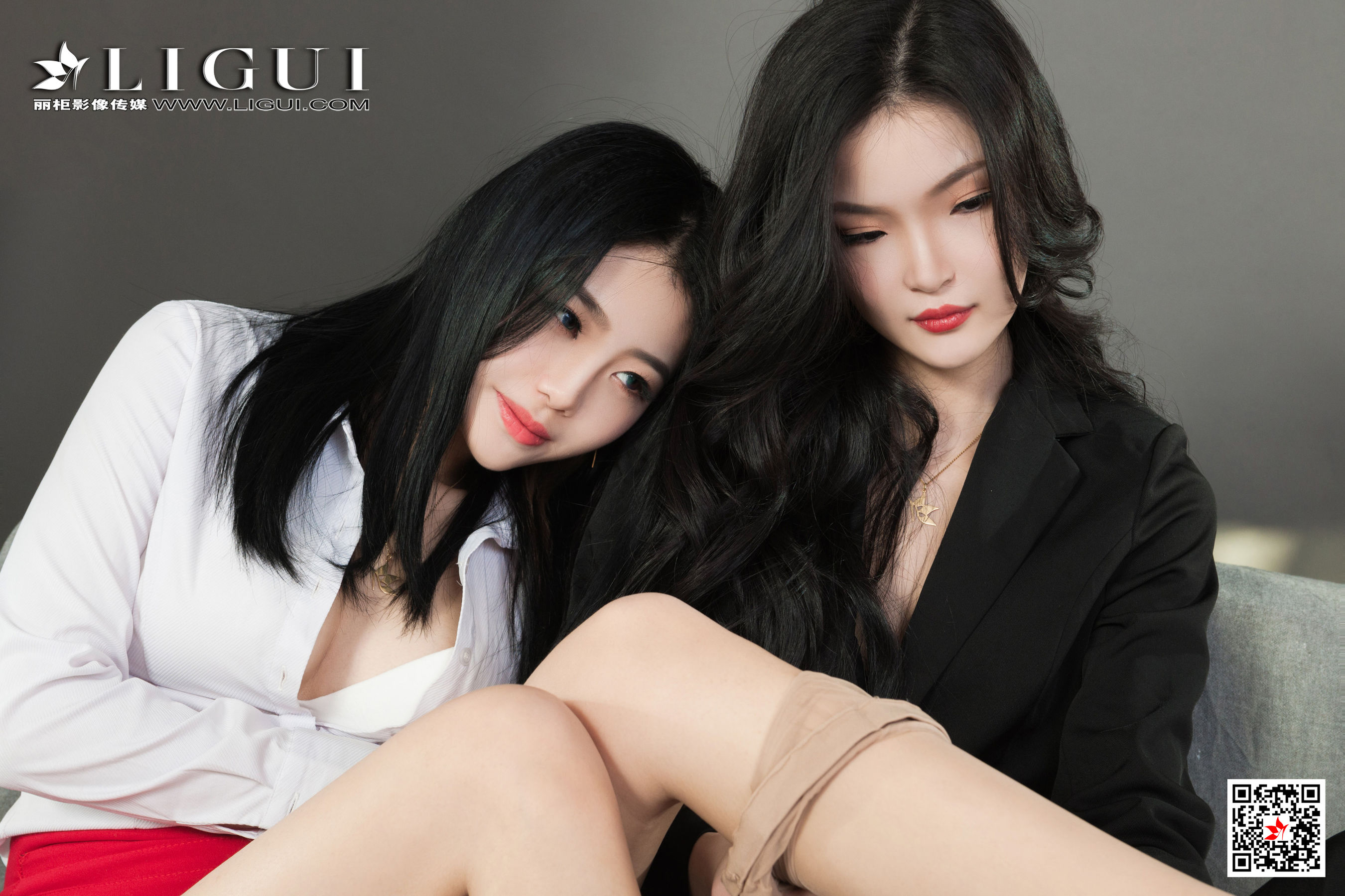 [丽柜Ligui]  小智贤&amp;苏黎 《双生花-意思情缘》 丝足写真