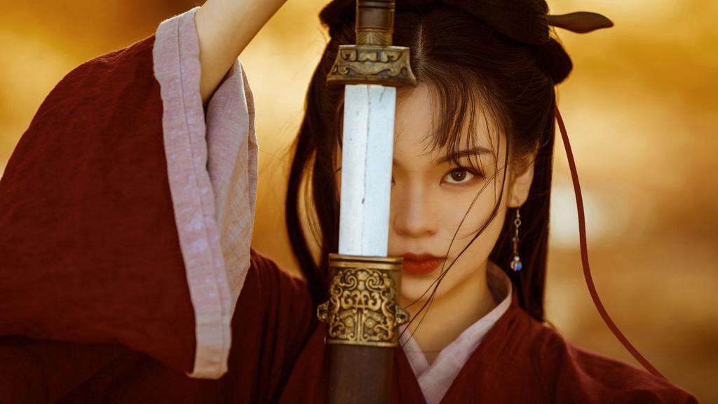 古装美女英姿飒爽唯美古风摄影