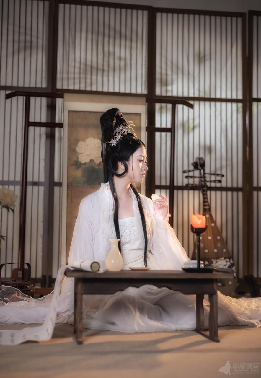 白衣美女仙气飘飘美若天仙图片