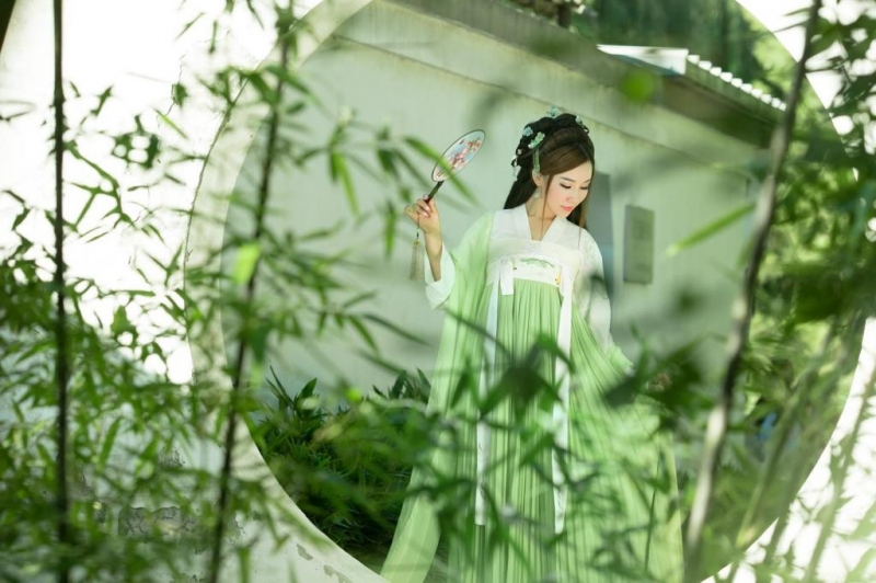汉服美女清新脱俗唯美古风摄影
