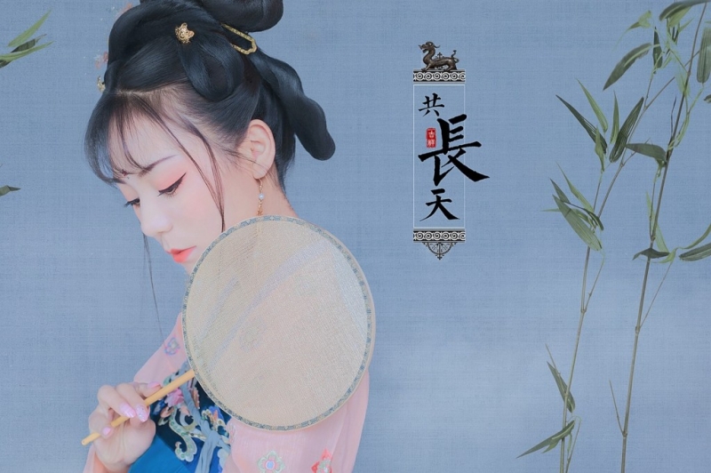 温柔大家闺秀汉服妆容温婉写真图