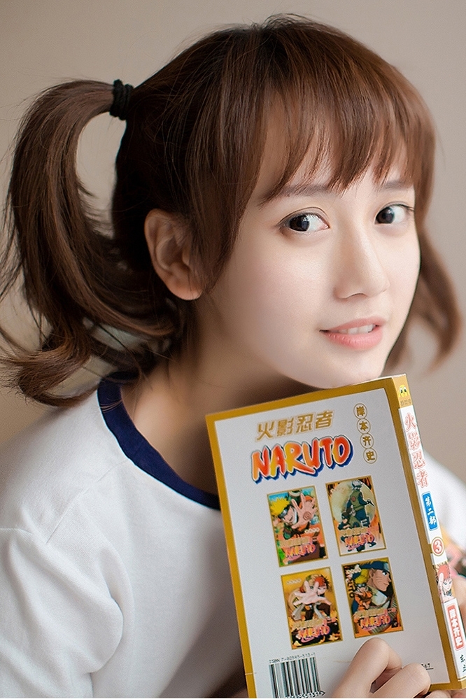 美女萝莉双马尾体操服床上写真