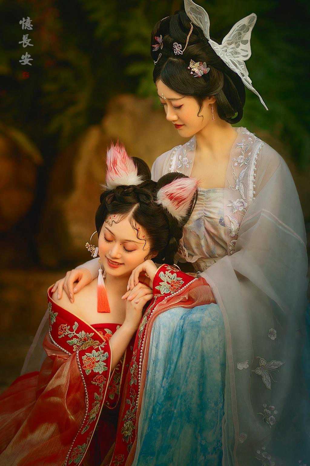 古装美女姐妹花个人写真艺术照