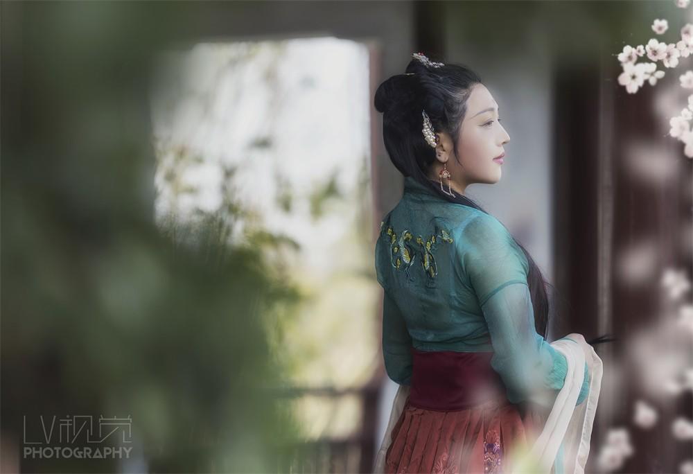 古装美女精致侧颜唯美古风摄影