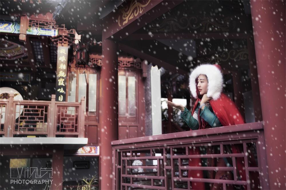 古装美女精致侧颜唯美古风摄影