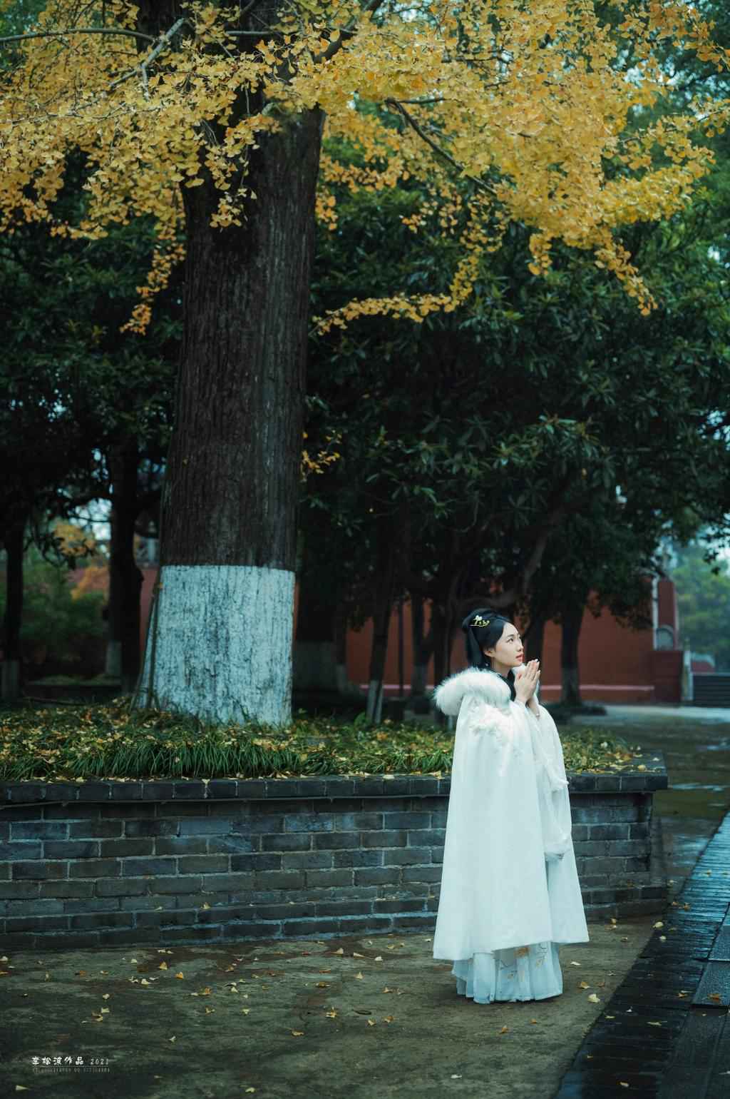 白衣古装美女仙气飘飘写真摄影