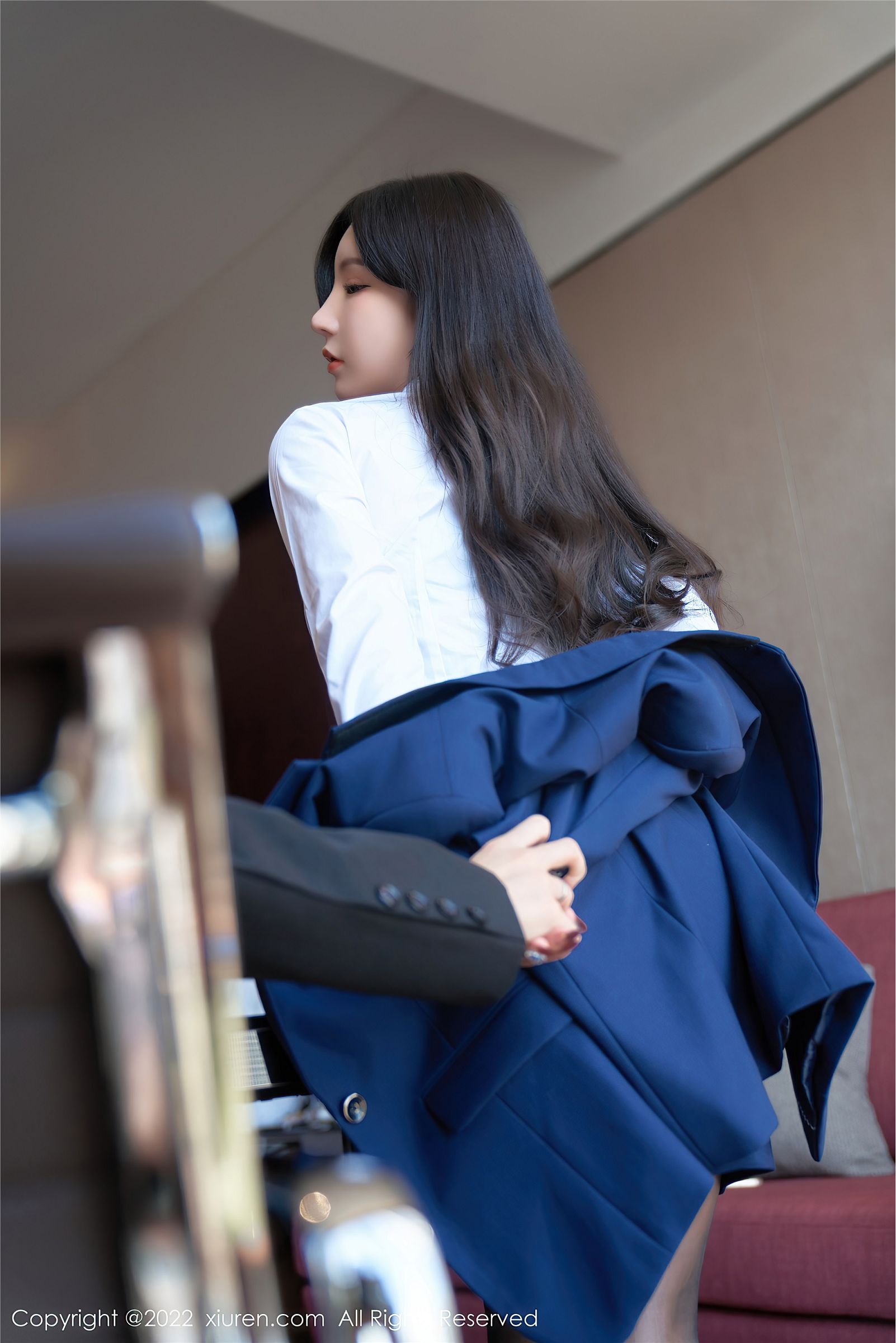 周于希Sally生活秘书照（黑色蕾丝情趣内衣）