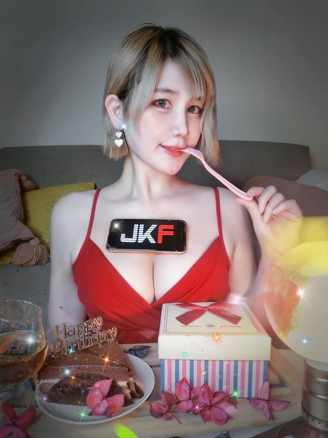 超高人气JKF女郎四月桐（萌甜可爱的高颜值）