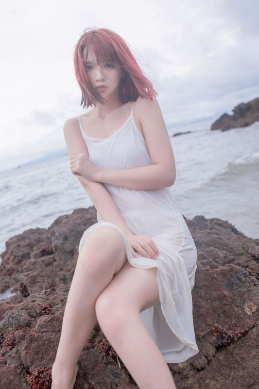 疯猫ss海浪JK白连衣裙