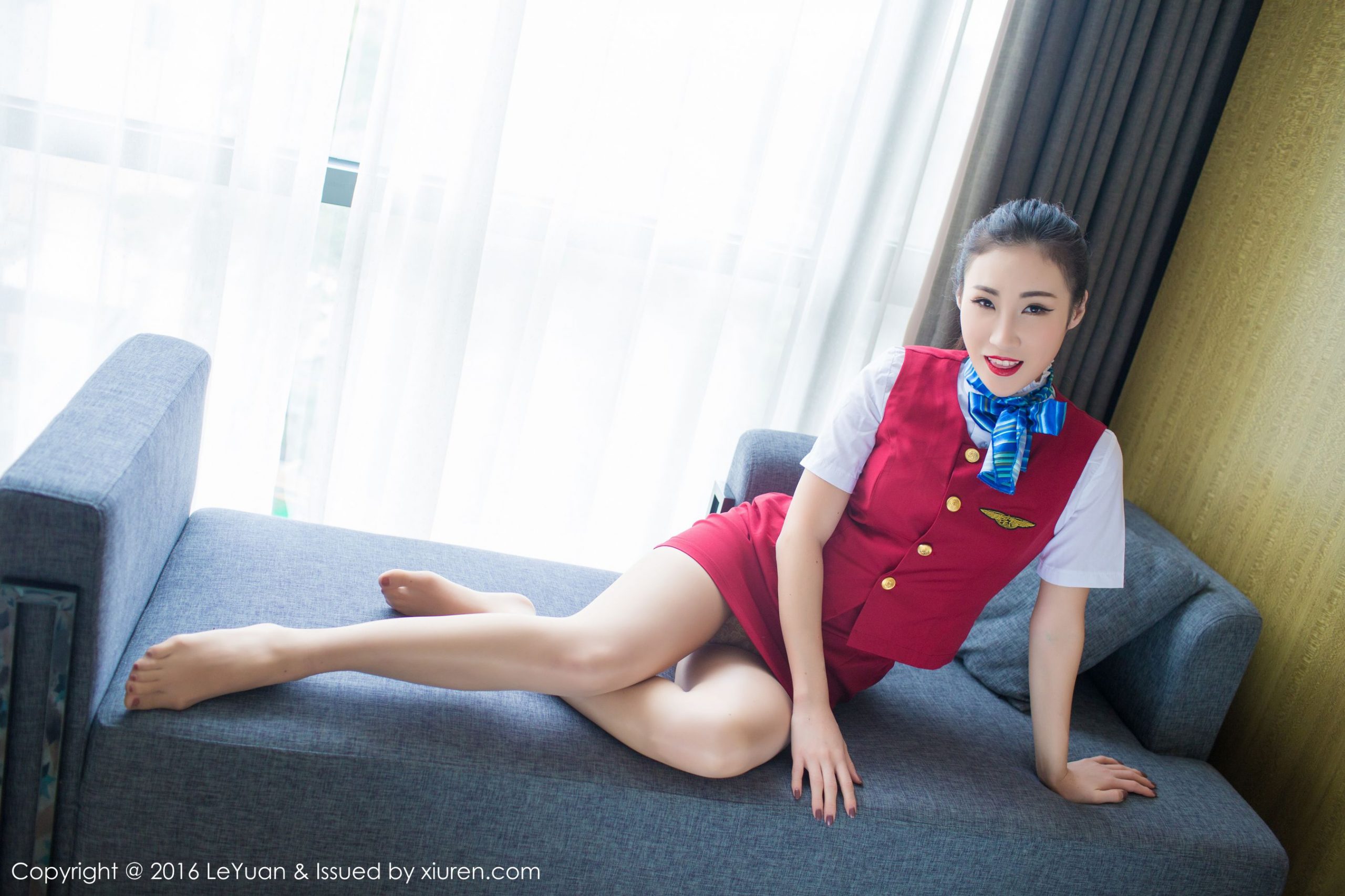 Wendy智秀《空姐制服+诱惑丝袜》 [星乐园LeYuan] Vol.021 写真集