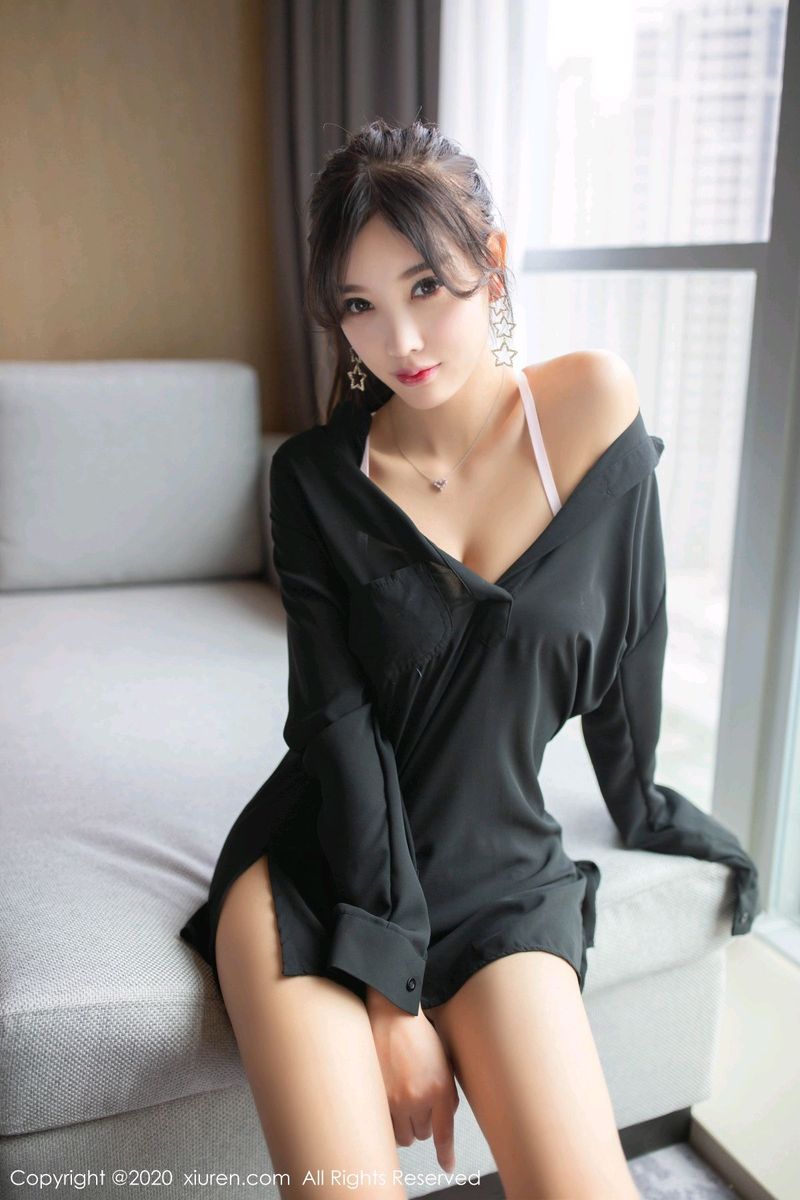 [XiuRen秀人网] 性感女神杨晨晨sugar男友黑衬衫内衣诱惑写真 No.2151