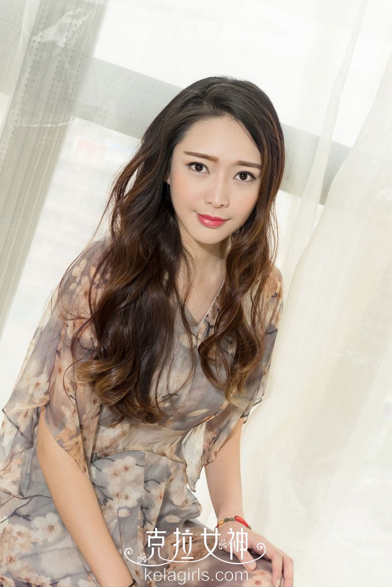 [KelaGirls克拉女神] 美女模特珊珊性感的斑马黑白条纹内衣秀主题写真