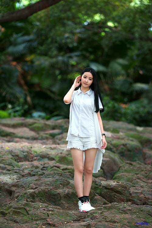 夏日清凉新模外拍