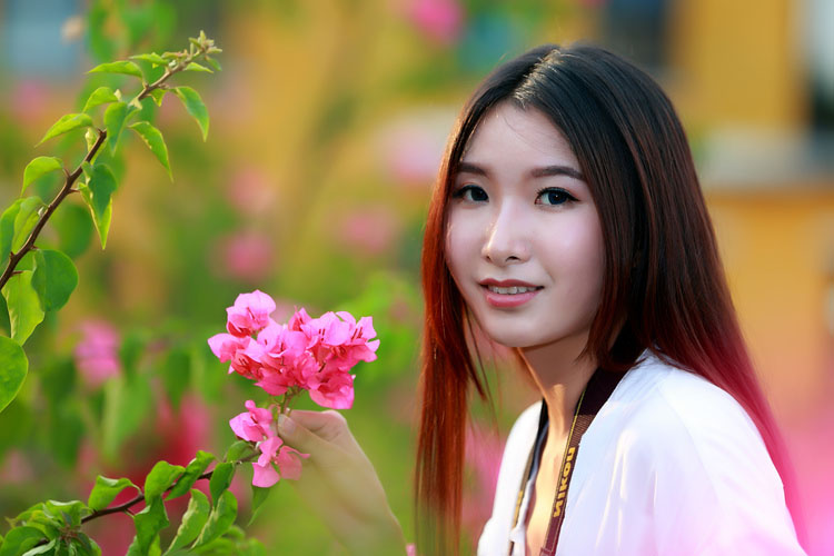 记录下晚秋的可爱少女