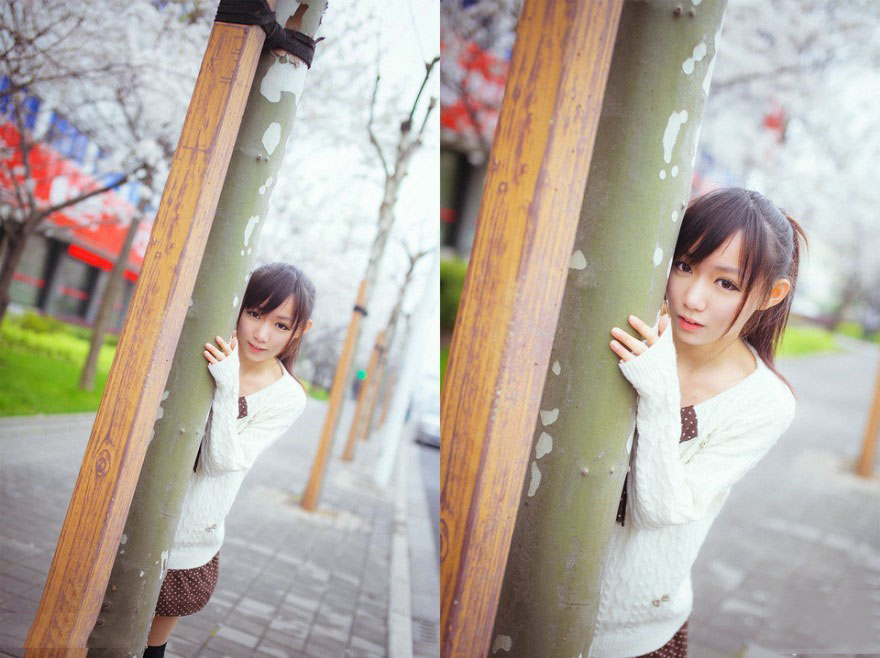 唯美小萝莉的户外写真