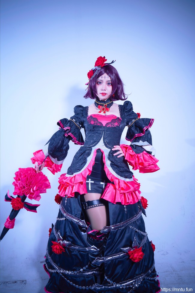 清纯萝莉sharon纱容COSPLAY王者荣耀露娜
