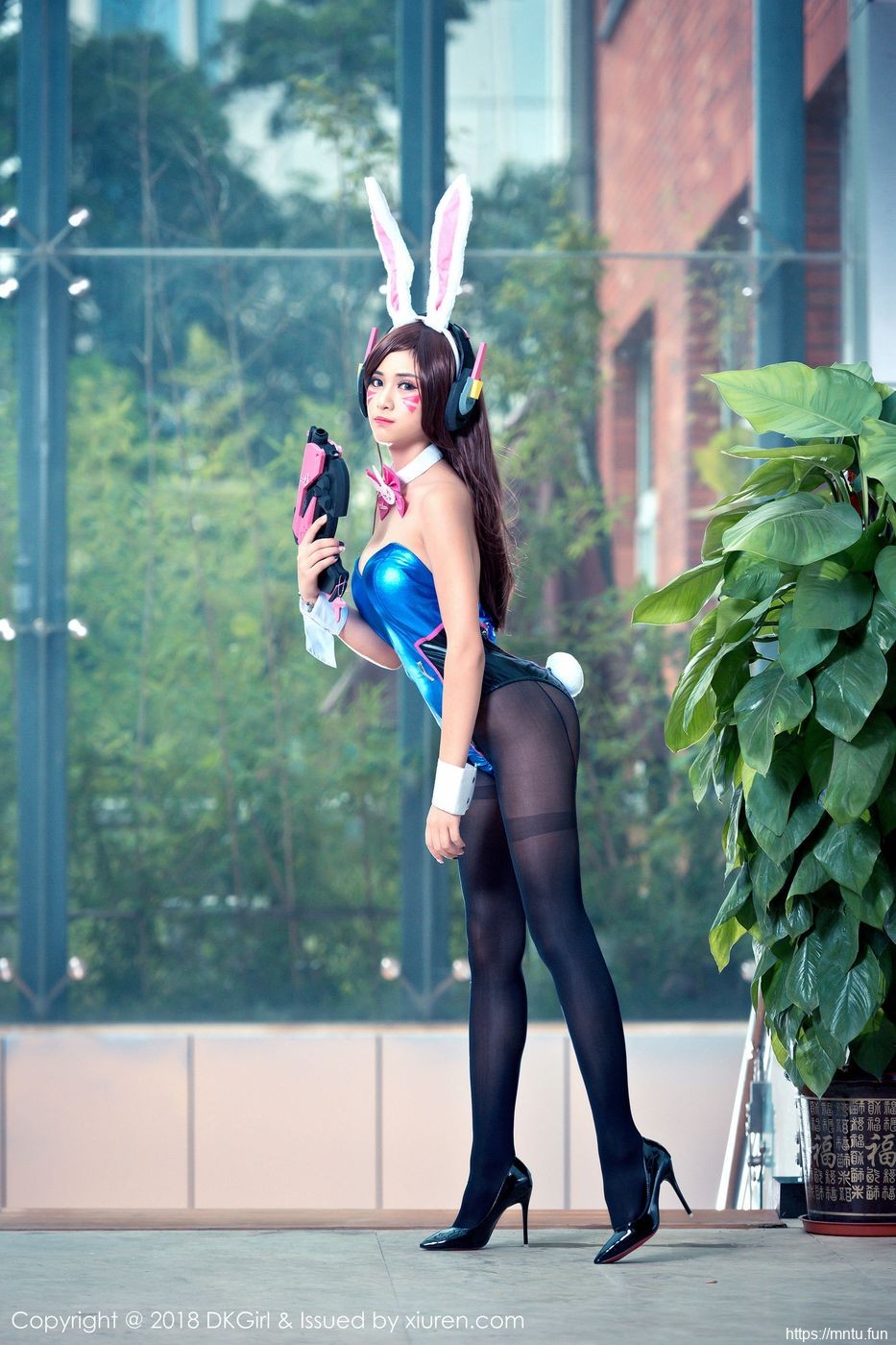 御女郎性感女神萌宝儿BoA黑丝美腿COS守望先锋美少女Dva