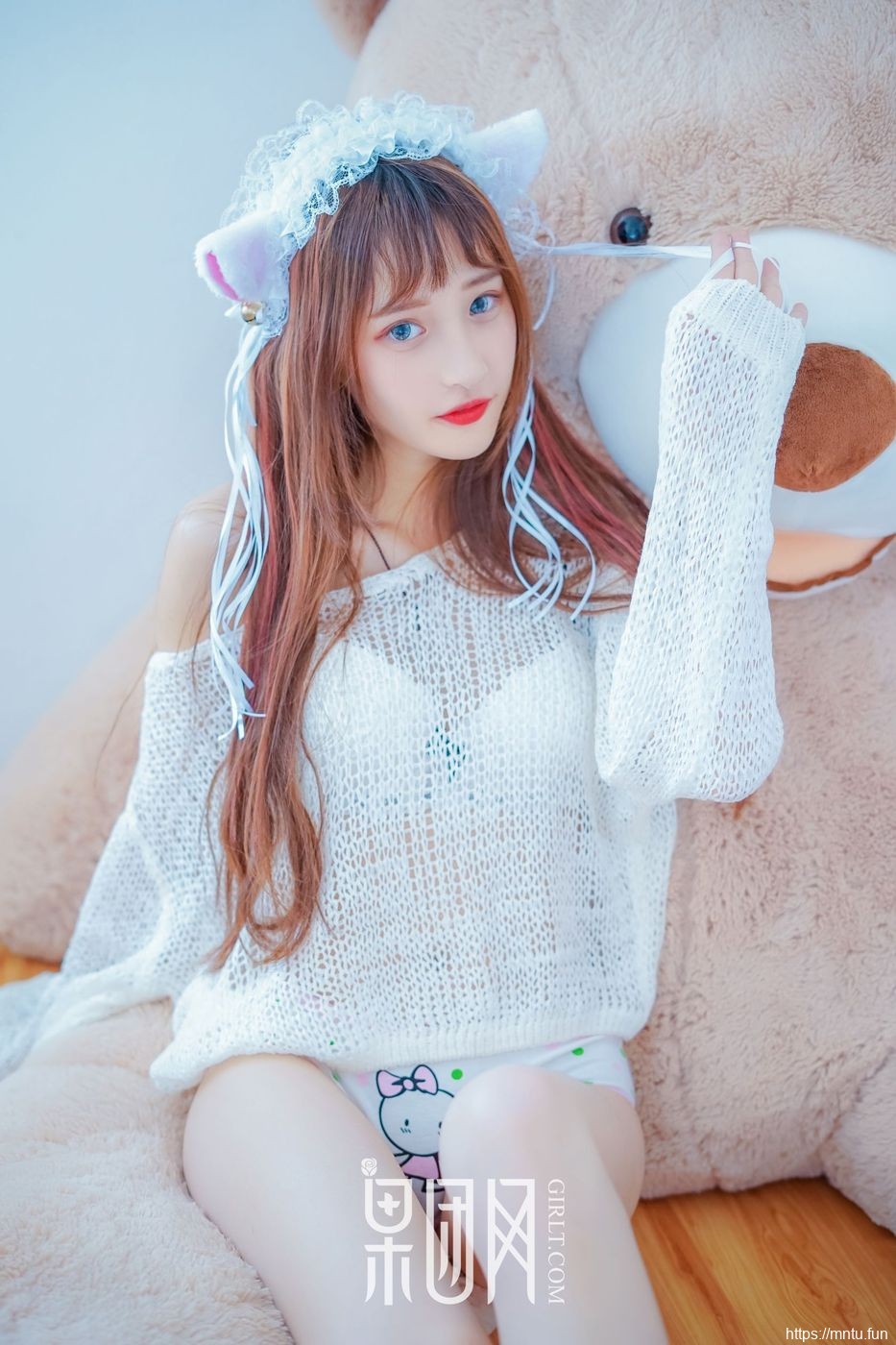 青春少女little贝壳粉嫩连体内衣诱惑COSPLAY兔女郎