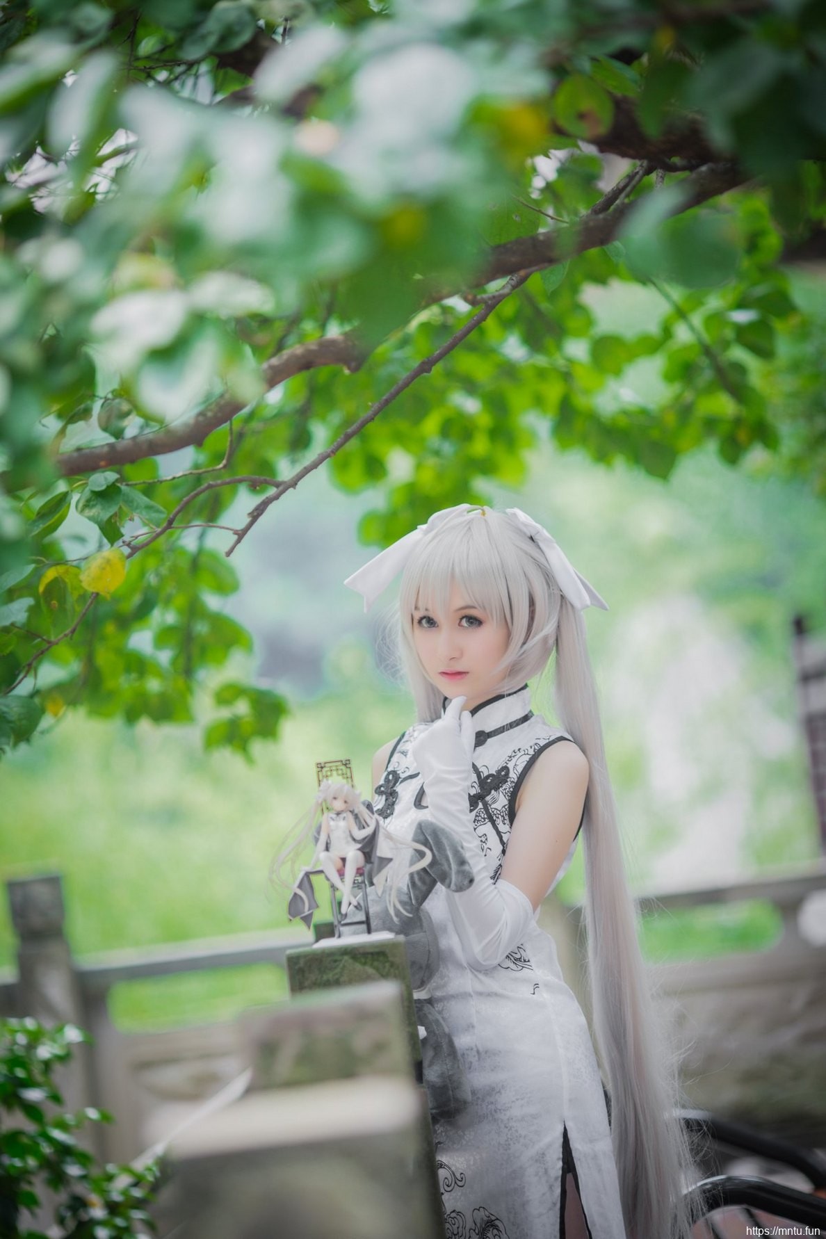 可爱迷人旗袍美少女cosplay春日野穹美图十分唯美