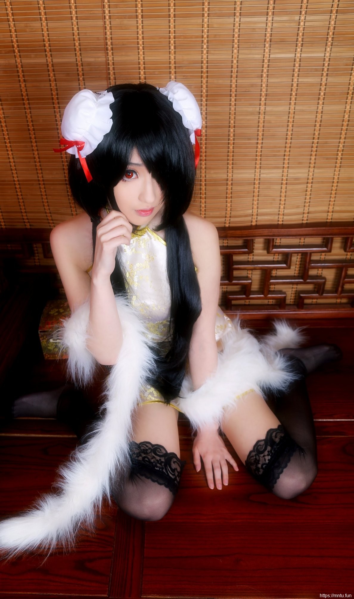 性感美女Cosplay时崎狂三旗袍写真照