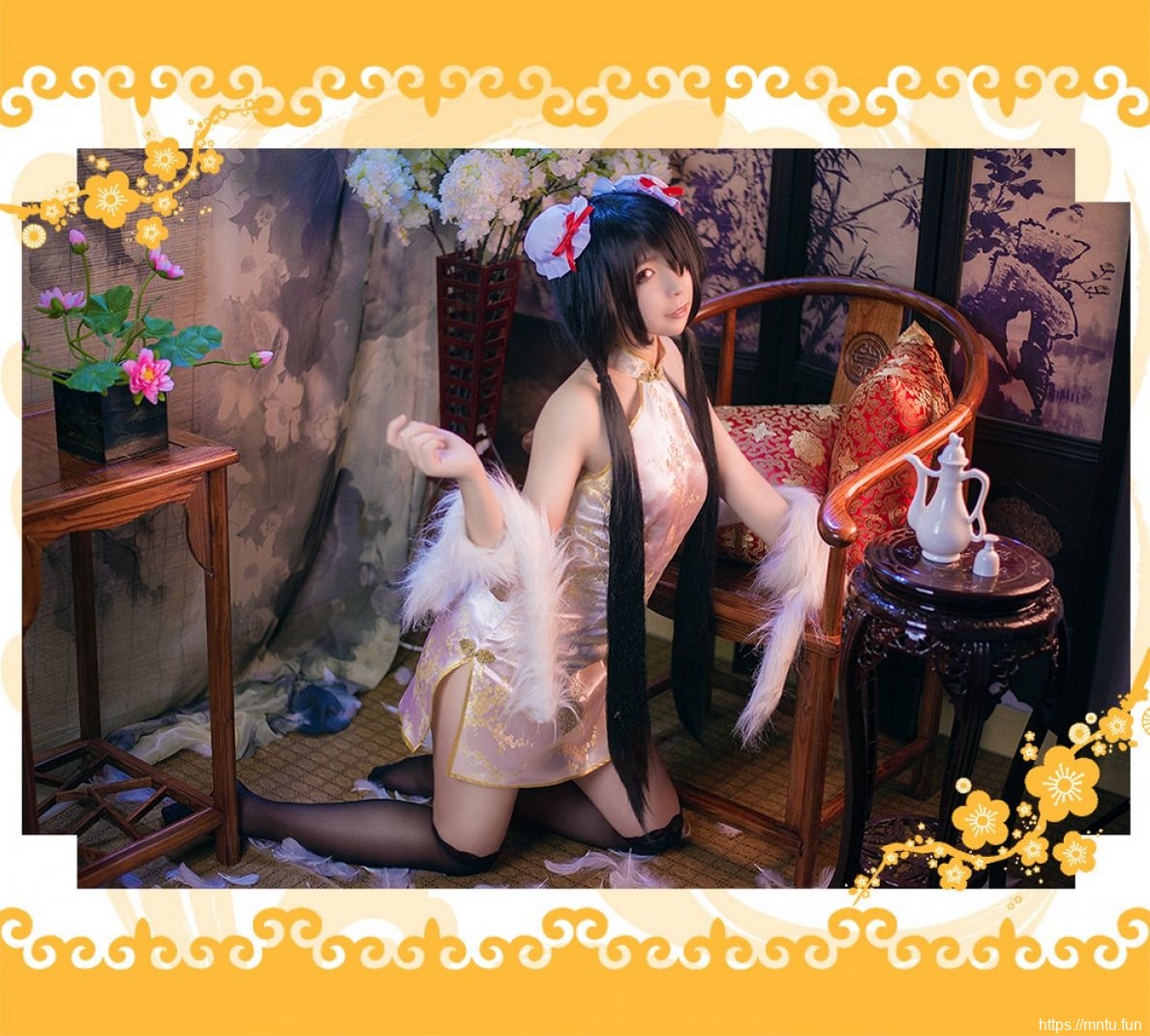 妖艳美女Cosplay时崎狂三诱惑旗袍妩媚妖艳