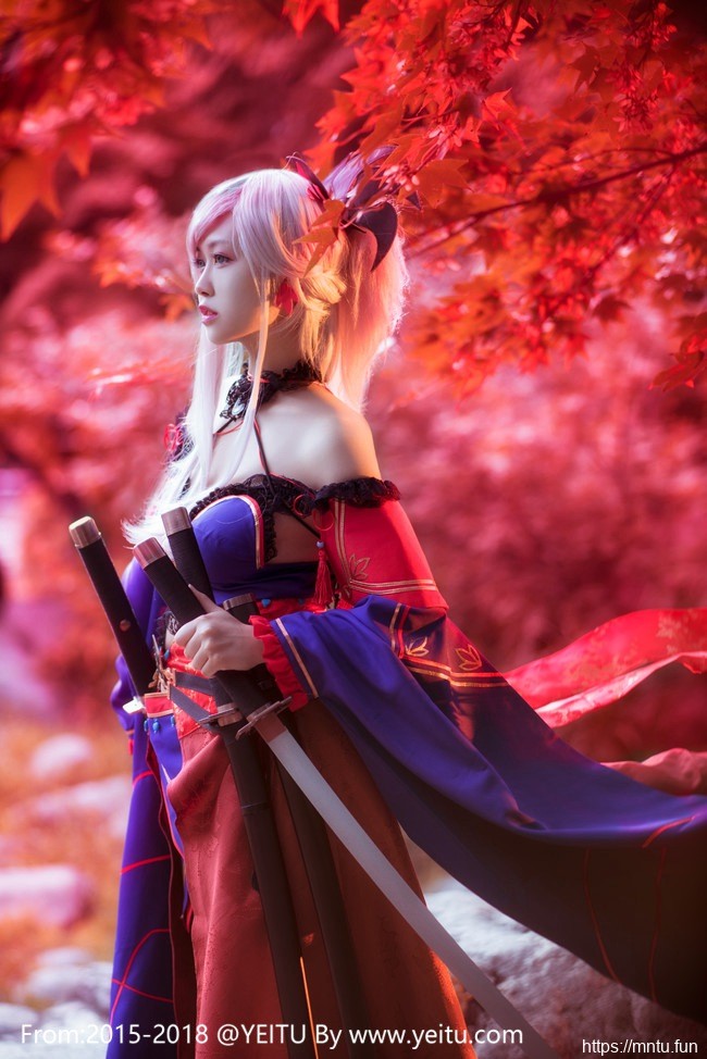 萌妹子汐颜玲COS扮演Fate-Grand-Order宫本武藏