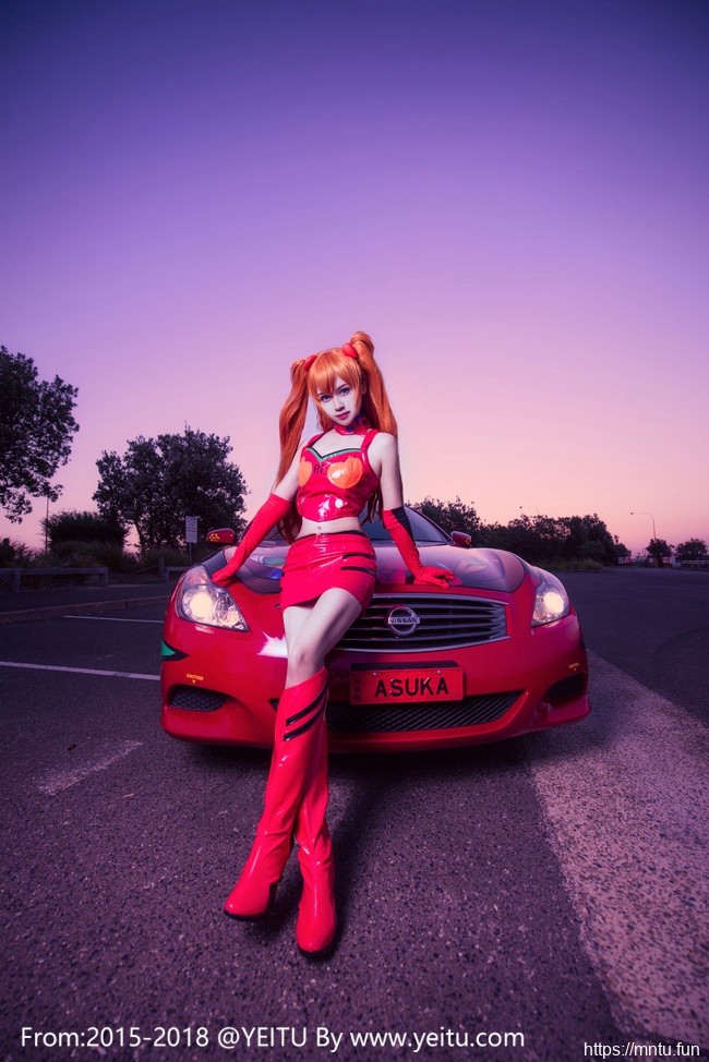 香车美女汐颜玲COSPLAY新世纪福音战士明日香