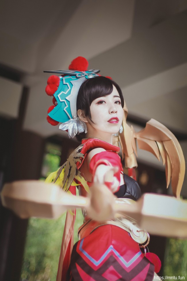 清纯美女雪猫COS王者荣耀霸王别姬虞姬