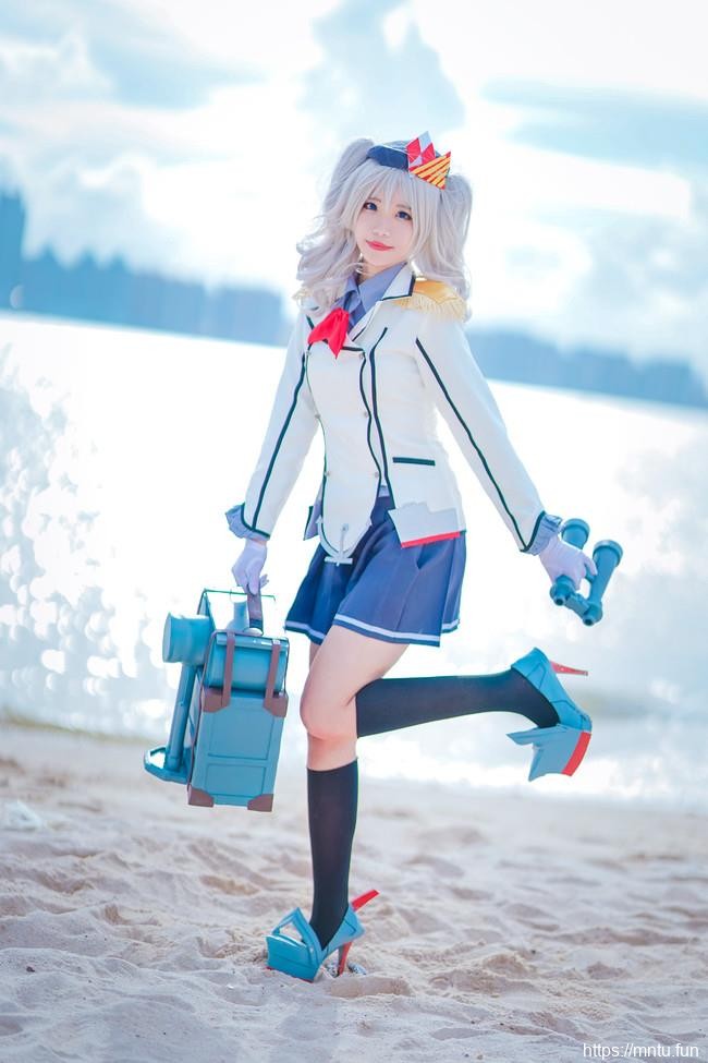 双马尾黑丝萝莉岚子COS舰队Collection鹿岛