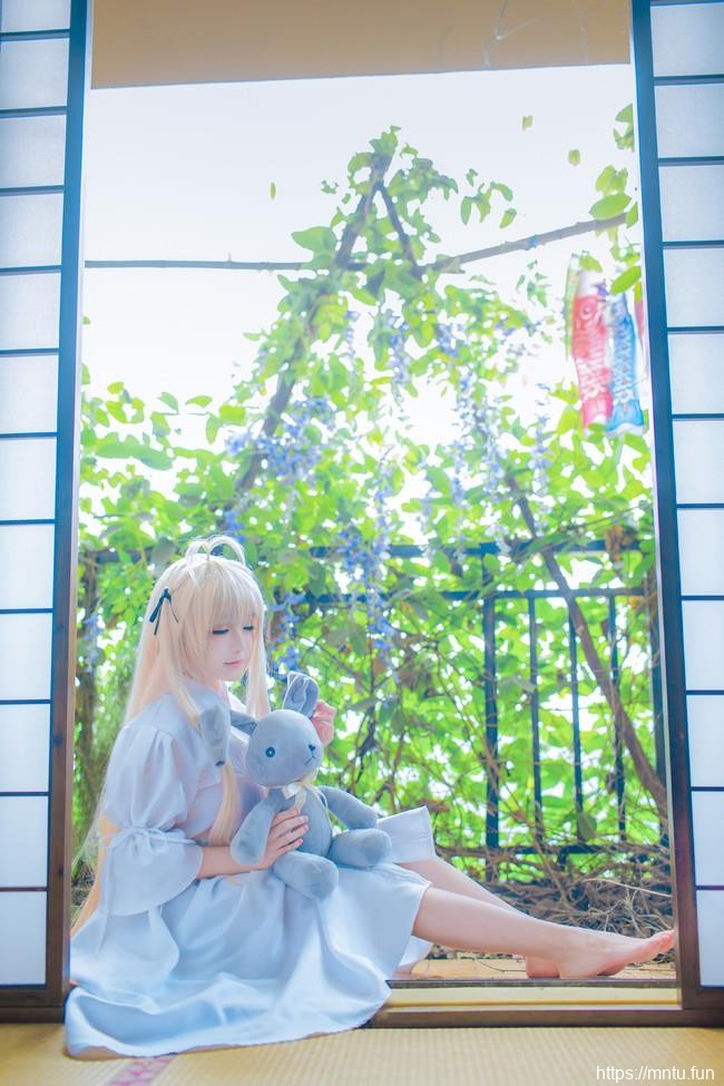 清纯萝莉旃旃COS扮演缘之空春日野穹美炸了