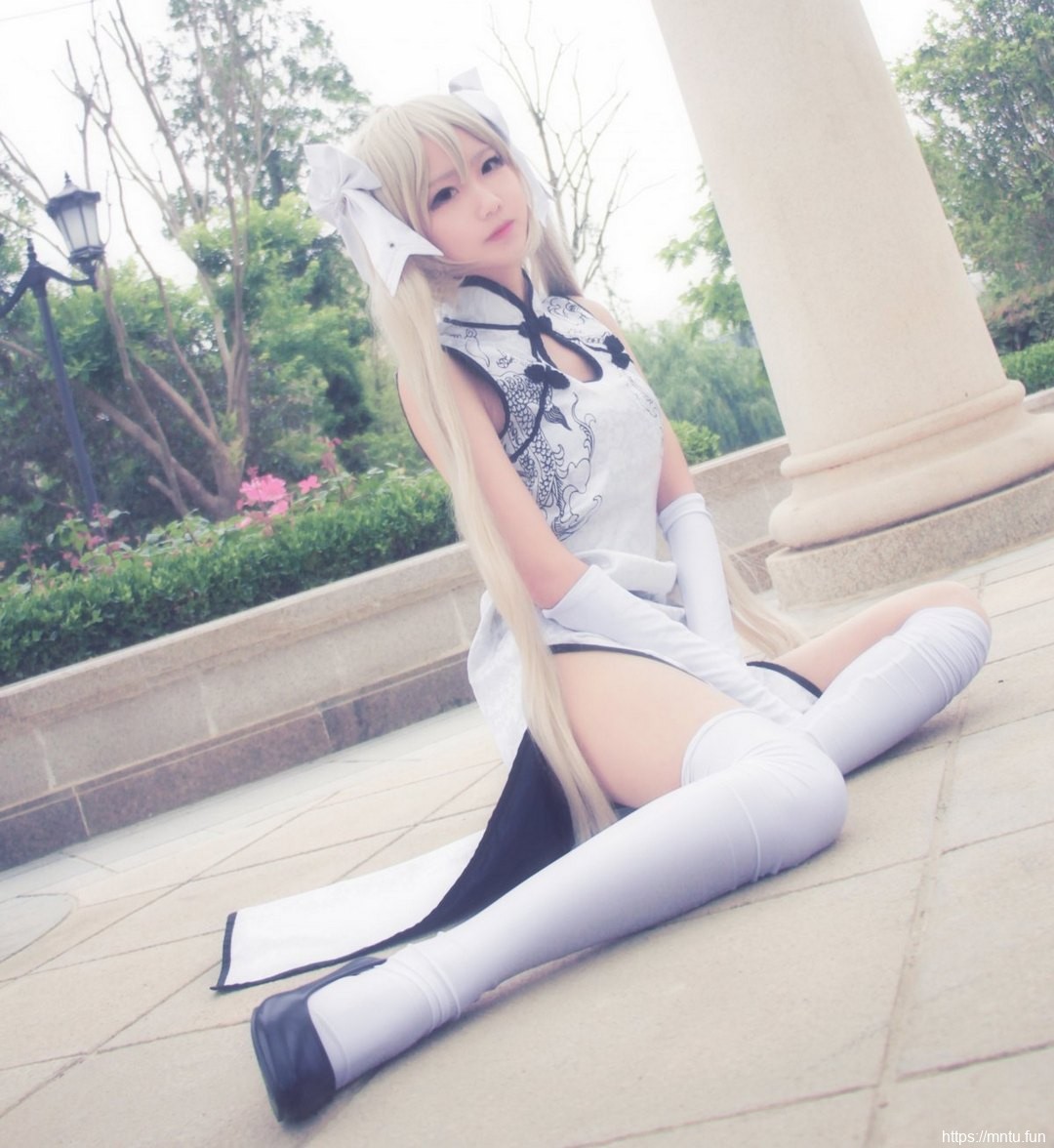 旗袍美女Ais美切尔白丝美腿cosplay春日野穹