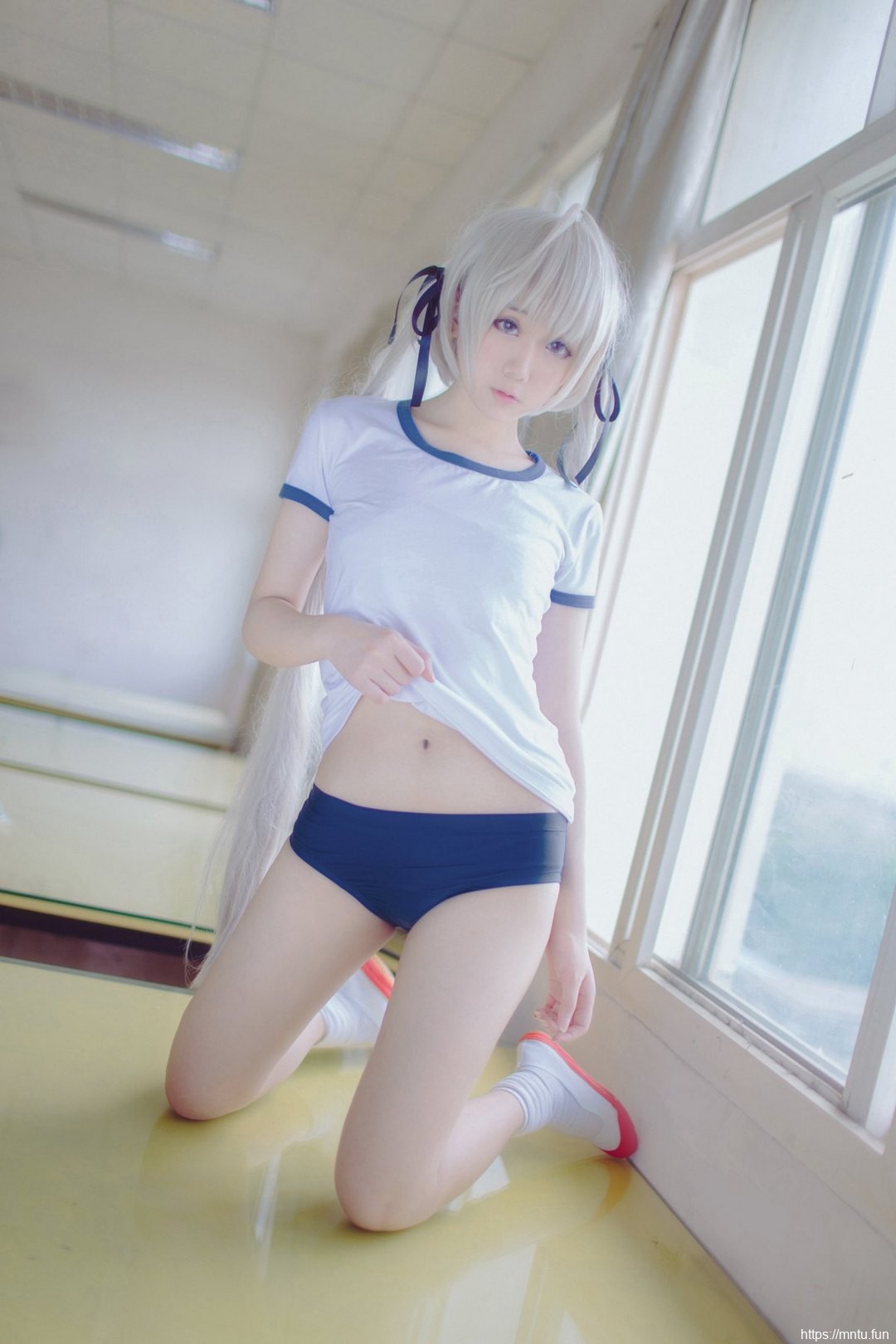 娇小学生妹浅野菌子cosplay春日野穹