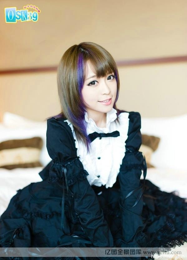 超萌清纯美少女女仆黑丝cosplay制服诱惑