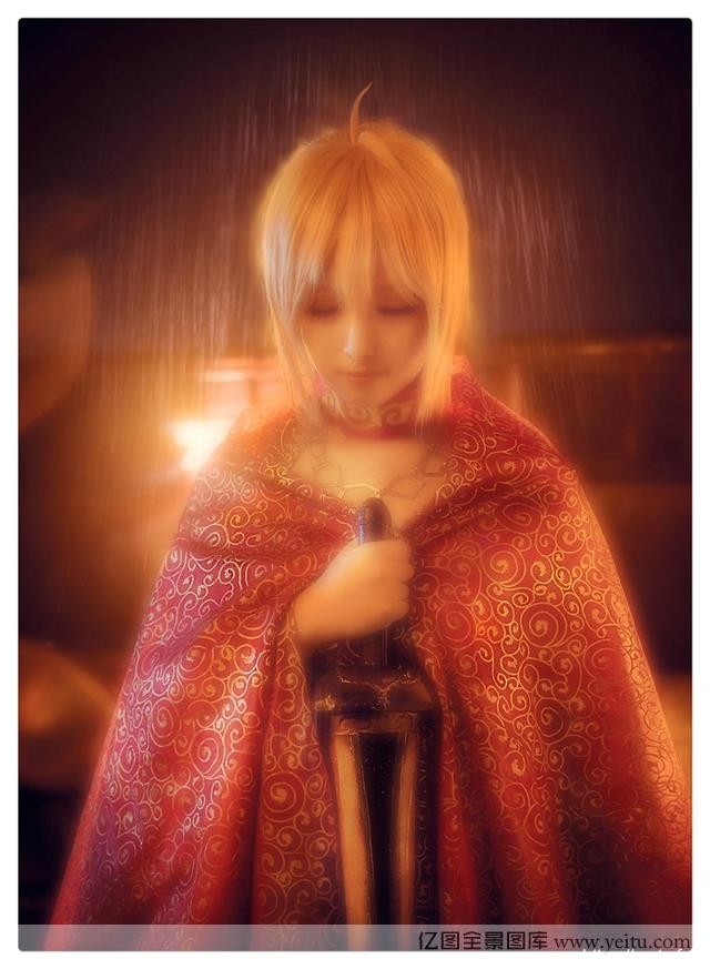 红衣少女热血co福利cossplay写真