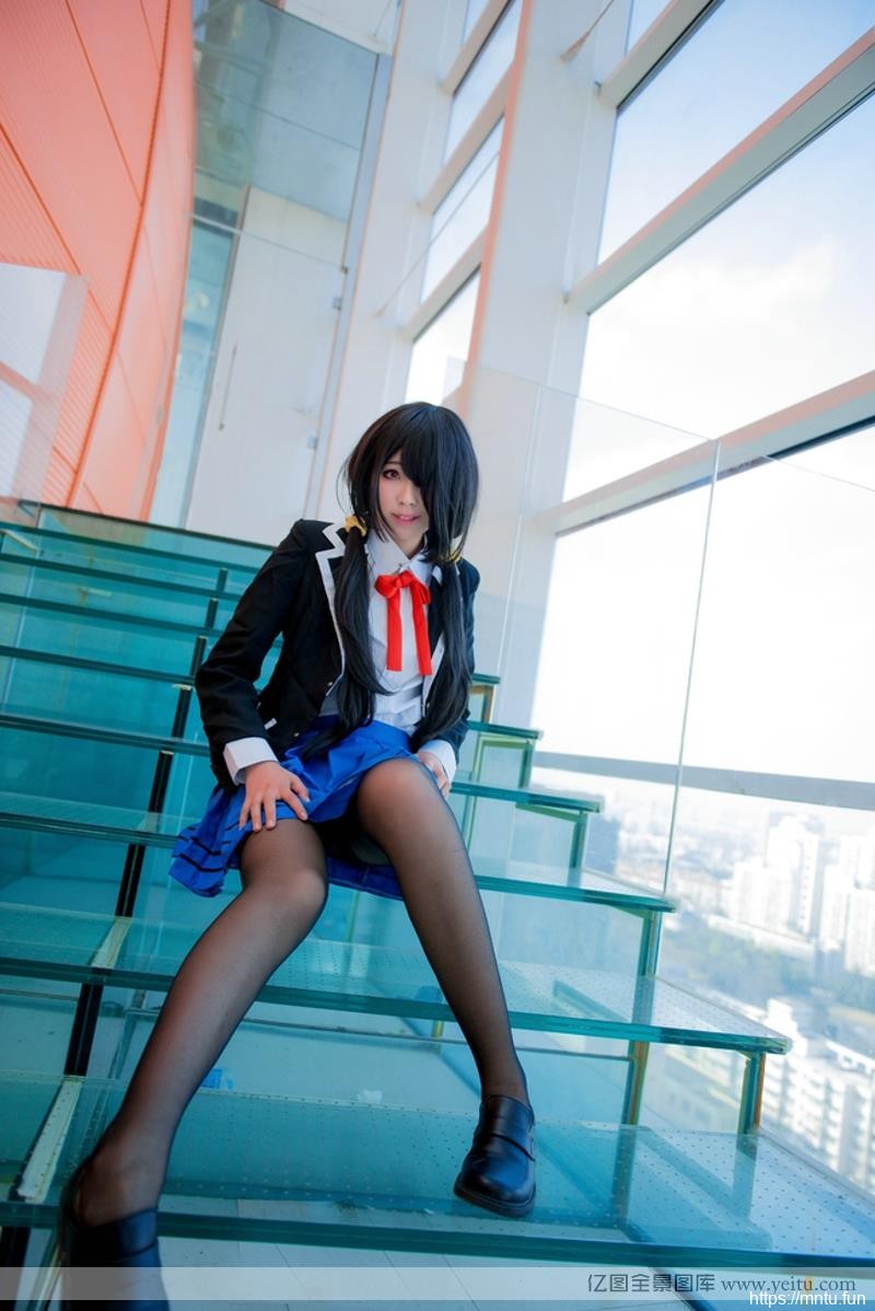 时崎狂三黑丝校服唯美cospla唯美cosplayy