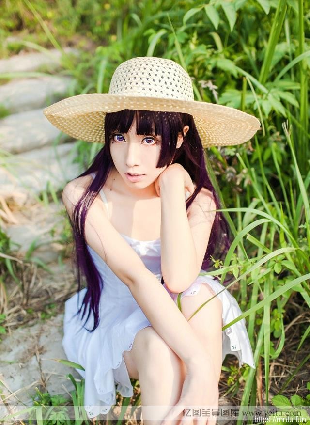 清纯超级cosplay妹妹可爱COS户外写真