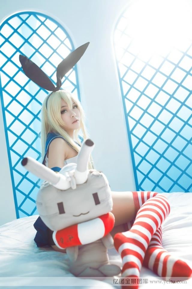 性感迷人萌妹变身战舰kisscosplay少女清凉COSPLAY