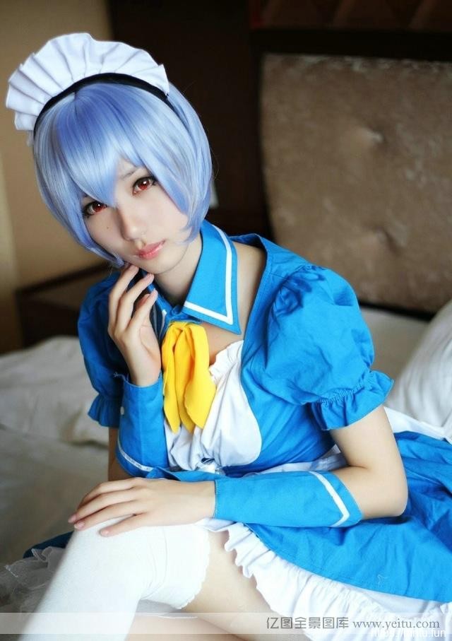 cosplay工口国内白袜女仆绫波丽cosplay