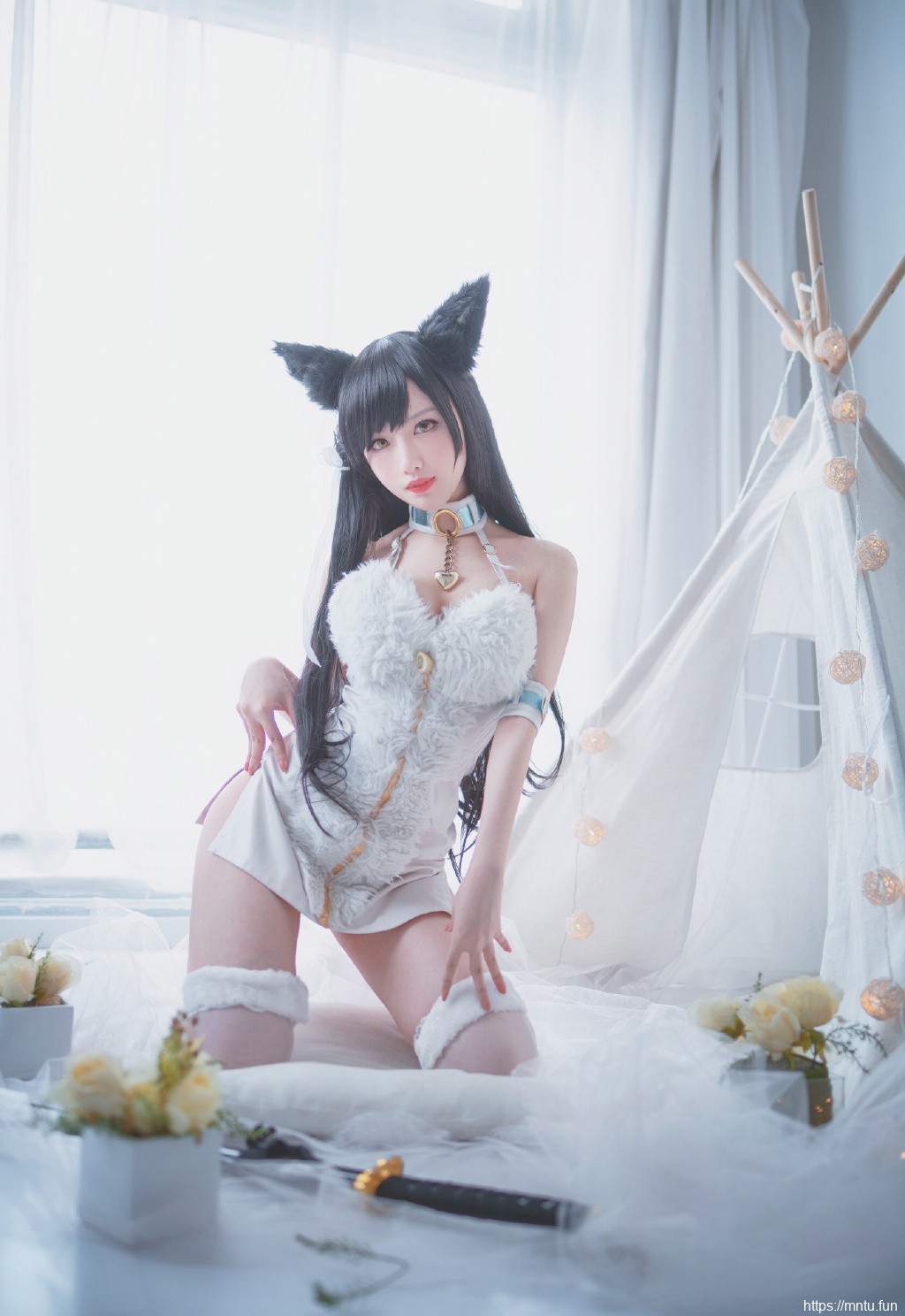 碧蓝航线爱宕cos美女性感写真图片