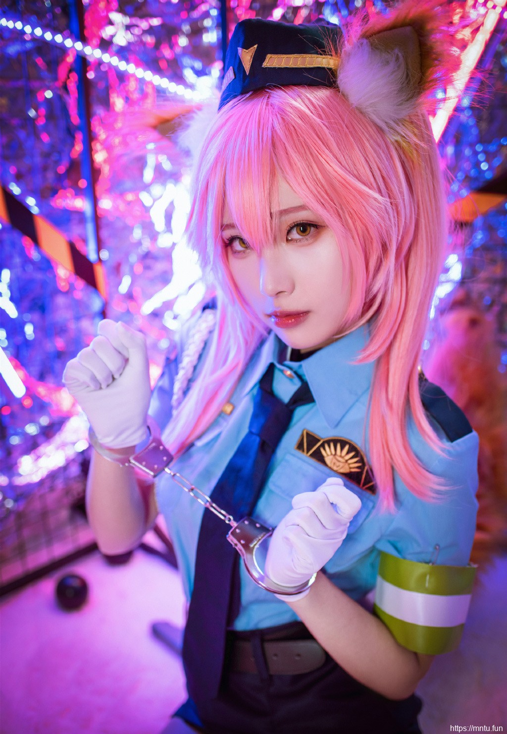 性感玉藻前女警cosplay写真图片