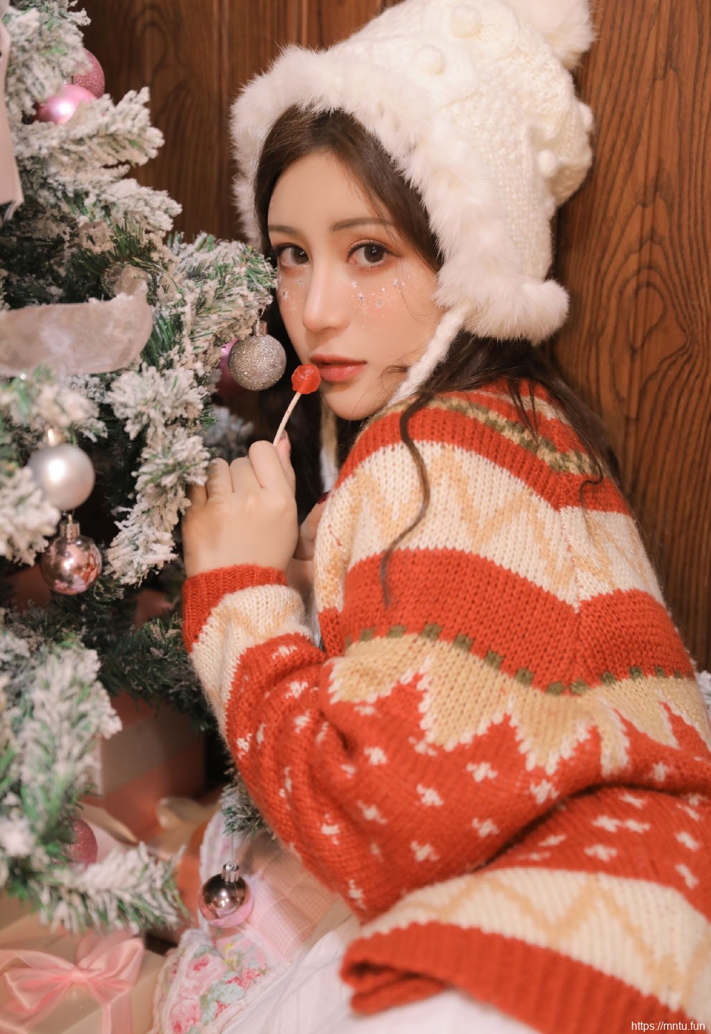 唯美圣诞美女主题节日摄影艺术写真