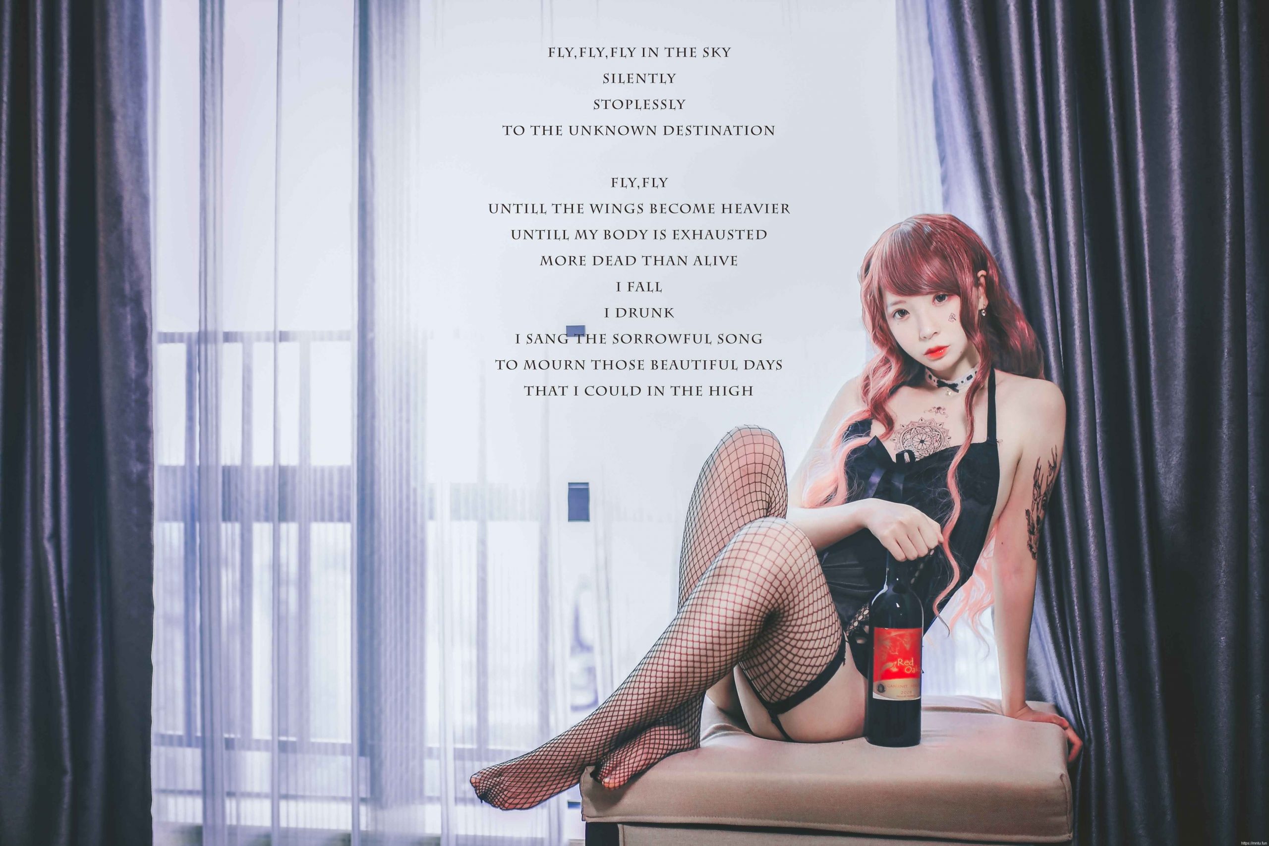 疯猫ss – 黑色吊带袜