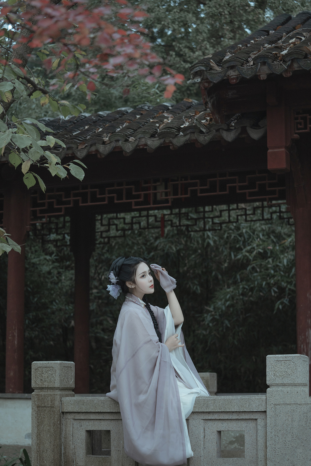 古装美女仙气飘飘唯美古风摄影