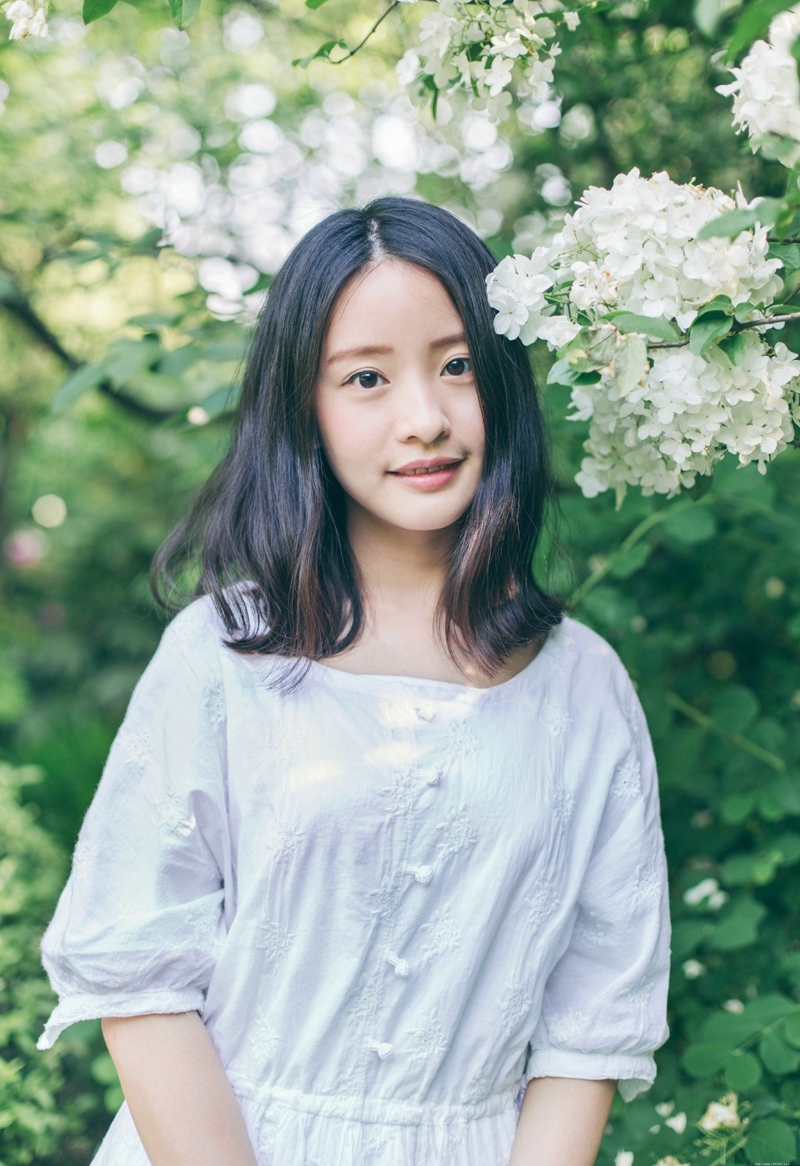 清新美女户外柔美清香写真